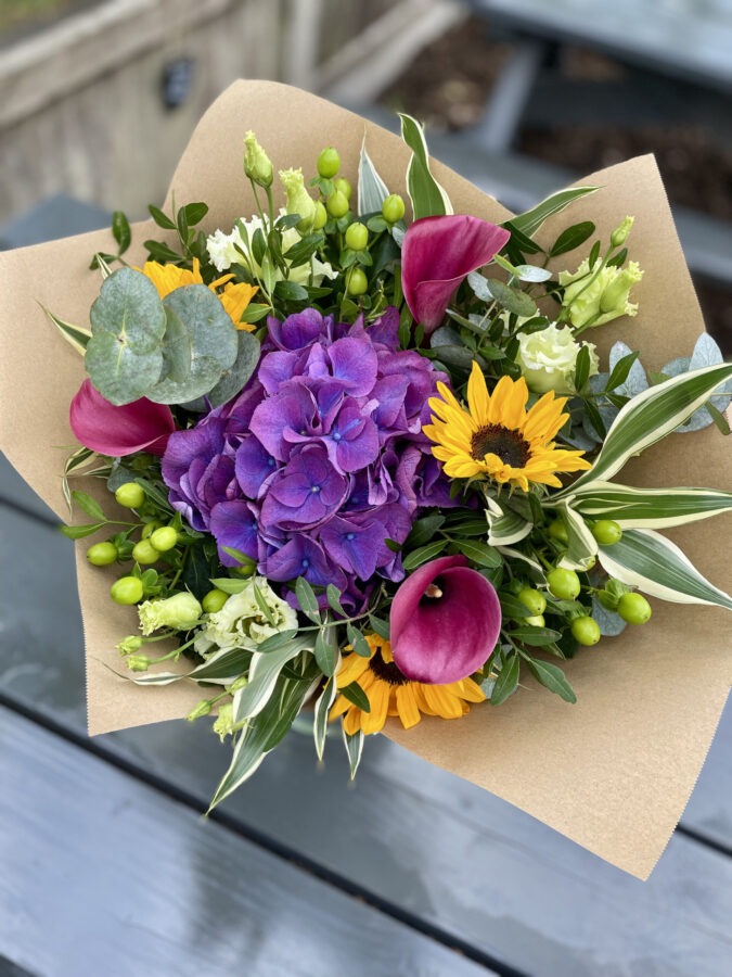Father's Day Bouquet Gift Sutton Village Florist Macclesfield Bright Bouquet