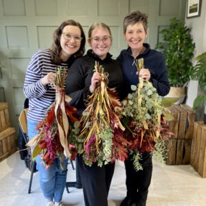 Sutton Village Florist Macclesfield Workshop Autumnal Door Swag